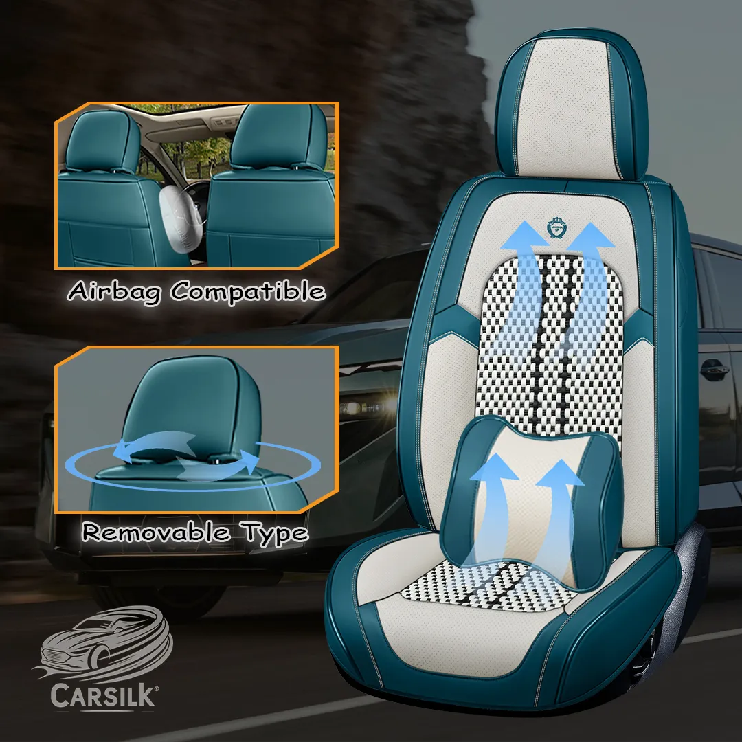 2023 Full Set Universal Breathable Waterproof Vehicle Leather Cover for Cars, SUV - Carsilks
