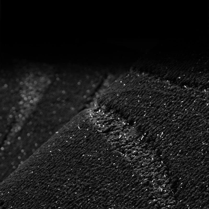 BLACK & WHITE STITCHING DIAMOND BASE WITH BLACK TOP CARPET DOUBLE LAYER GALAXY CAR MAT SET - Carsilks