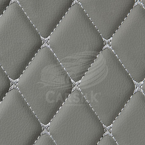 LIGHT GRAY 3D SERIES DIAMOND LUXURY TRUNK CAR MATS SET - Carsilks