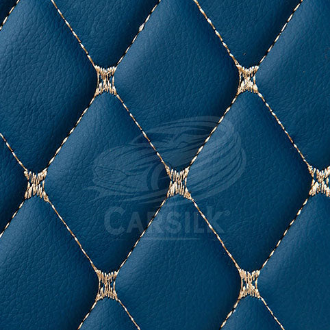 BLUE DIAMOND PATTERN CAR MATS SET - Carsilks