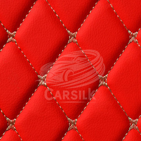 FERRARI RED DIAMOND PATTERN CAR MATS SET - Carsilks
