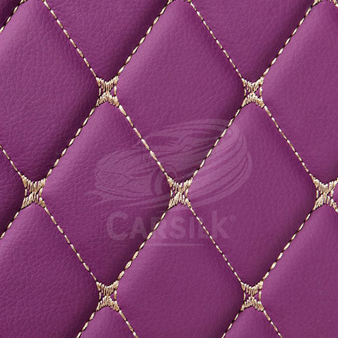PURPLE DIAMOND PATTERN CAR MATS SET - Carsilks
