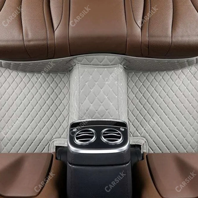 LIGHT GRAY DIAMOND LUXURY CAR FLOOR MATS - Carsilks