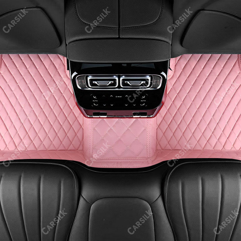 PINKY DIAMOND PATTERN CAR MATS SET - Carsilks