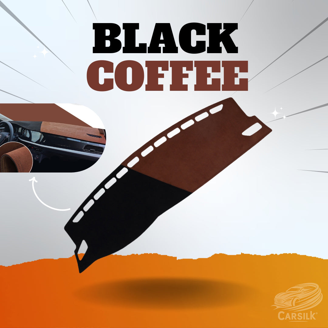 Black Coffee Custom Fit Car Dash Covers - Carsilks