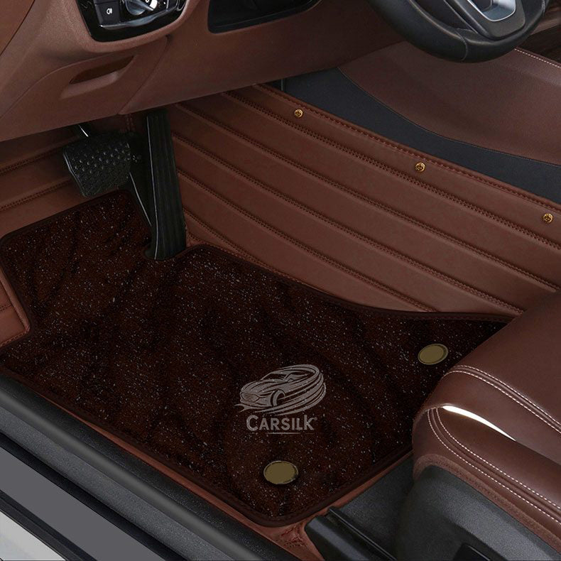 BROWN GALAXY CUSTOM CAR MATS SET - Carsilks