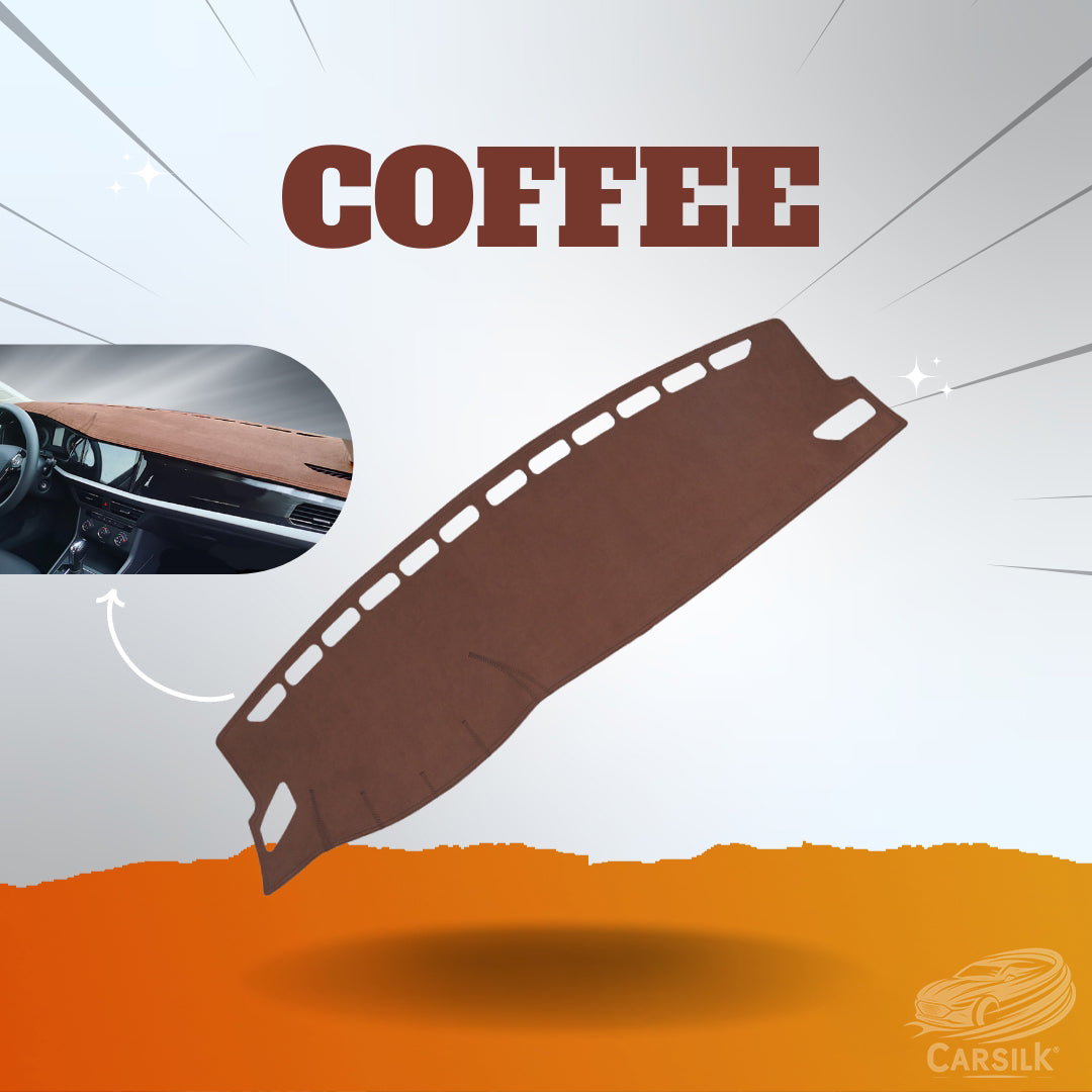 Coffee Custom Fit Car Dashboard Cover Mat - Carsilks