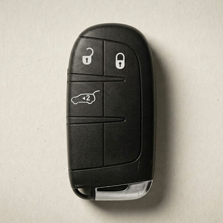 Premium Leather Key Fob for Jeep