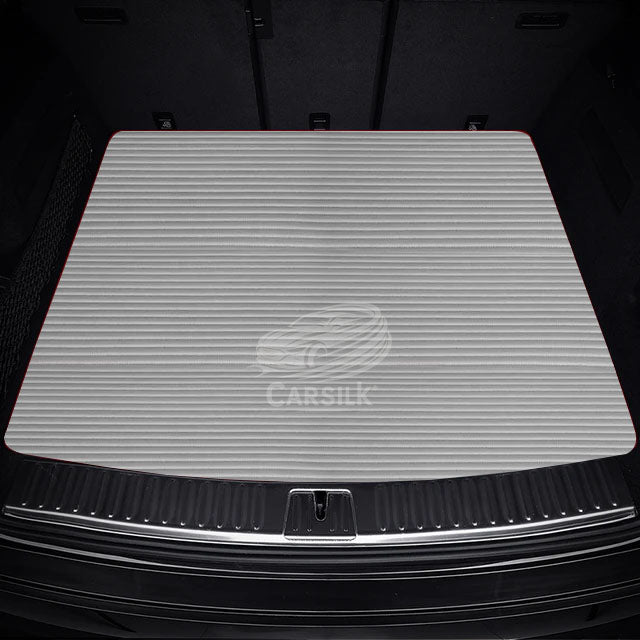 LIGHT GRAY STRIPE LUXURY TRUNK CAR MATS SET - Carsilks