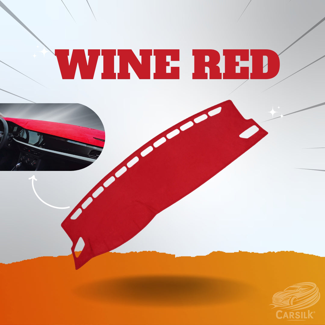 Wine Red Custom Fit Car Dash Covers - Carsilks