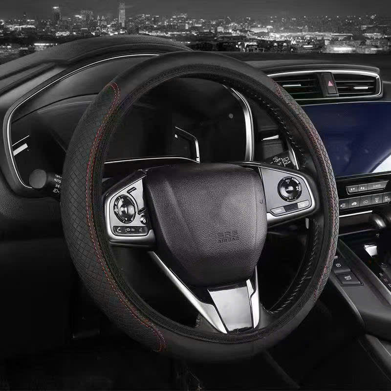 Leather Steering Wheel Cover