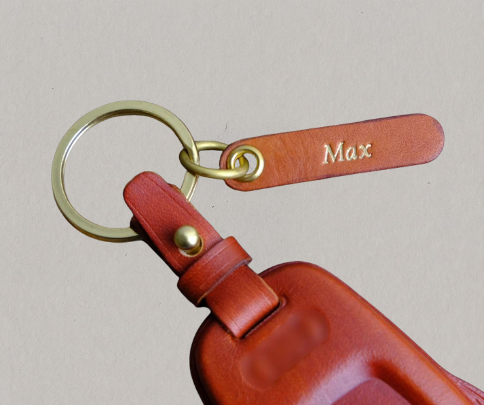 Premium Leather Key Fob for Audi