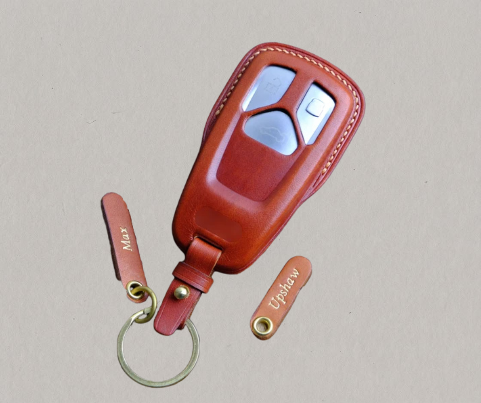 Premium Leather Key Fob for Audi