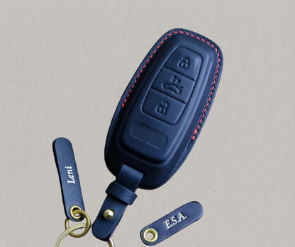 Premium Leather Key Fob for Audi