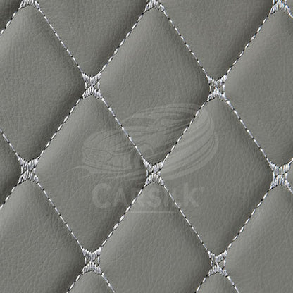 LIGHT GRAY 3D SERIES DIAMOND LUXURY TRUNK CAR MATS SET - Carsilks 