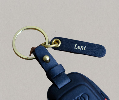 Premium Leather Key Fob for Audi