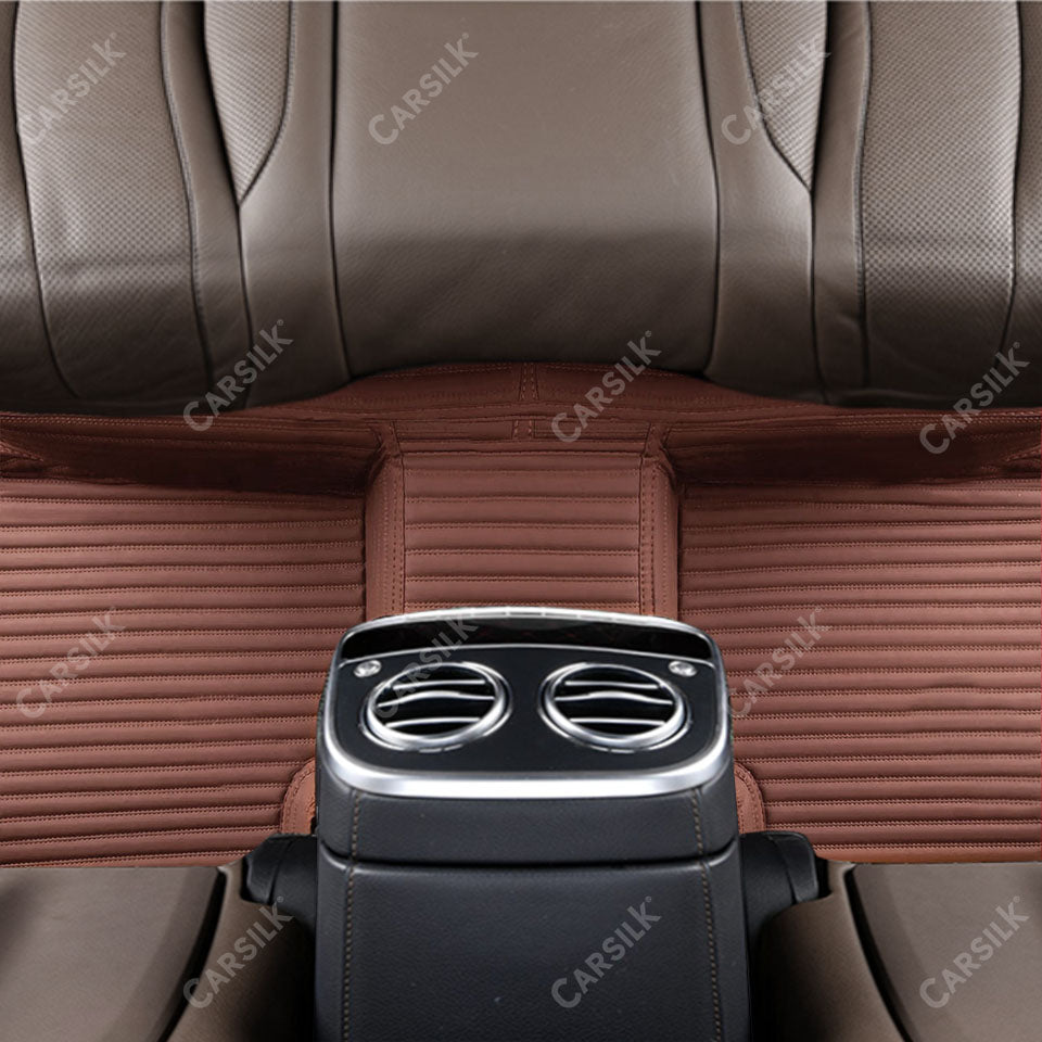 GALAXY CUSTOM SINGLE LAYER CAR MATS SET CHOCOLATE BROWN - Carsilks 