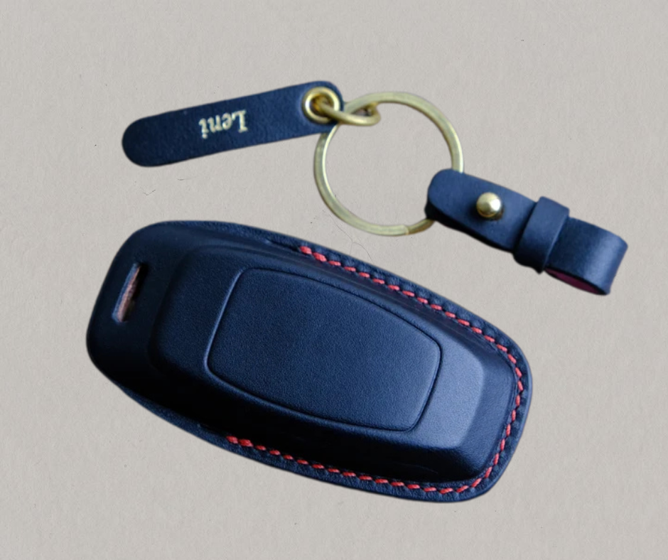 Premium Leather Key Fob for Audi