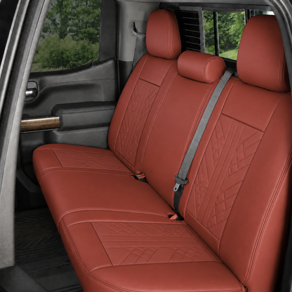 Red Breathable Waterproof Sport Eco Leather Seat Cover for Cars