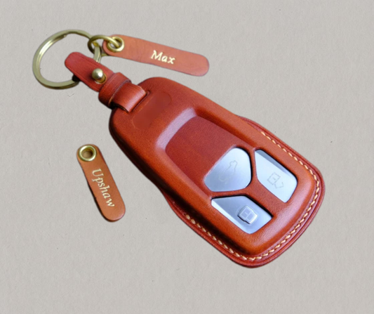 Premium Leather Key Fob for Audi