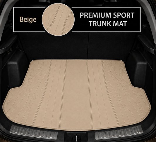 BEIGE SPORT STYLE BASE TRUNK CAR MAT