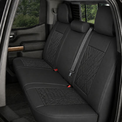 Black Breathable Waterproof Sport Eco Leather Seat Cover for Cars