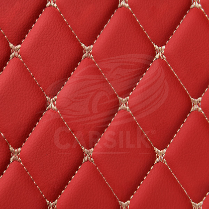 CHERRY RED 3D SERIES DIAMOND LUXURY TRUNK CAR MATS SET