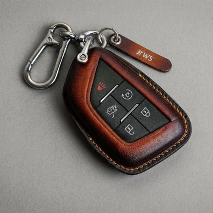 Premium Leather Key Fob for Cadillac