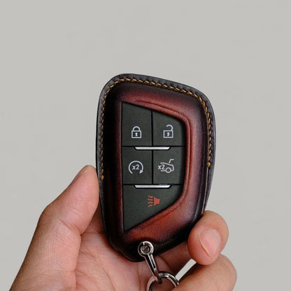 Premium Leather Key Fob for Cadillac
