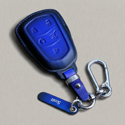 Premium Leather Key Fob for Cadillac