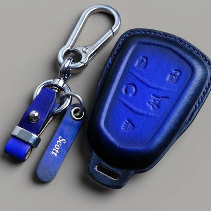 Premium Leather Key Fob for Cadillac