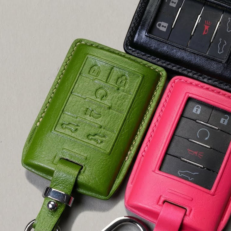 Premium Leather Key Fob for Cadillac