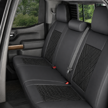 Red & Black Breathable Waterproof Sport Eco Leather Seat Cover for Cars