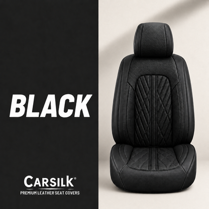 Black Breathable Waterproof Sport Eco Leather Seat Cover for Cars