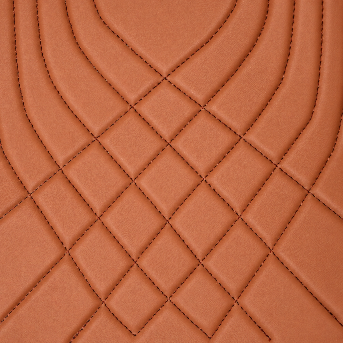 BROWN LINE STYLE NAPPA LEATHER BASE TRUNK CAR MAT