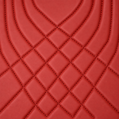 RED LINE STYLE NAPPA LEATHER BASE TRUNK CAR MAT