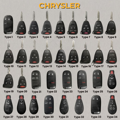 Premium Leather Key Fob for Chrysler - Carsilks 