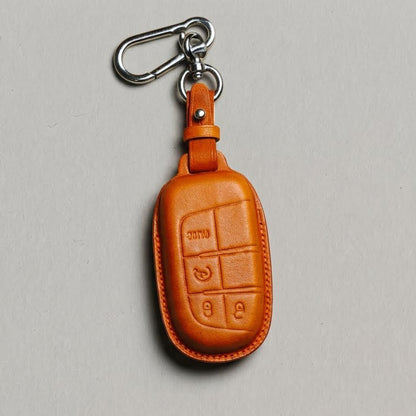 Premium Leather Key Fob for Chrysler