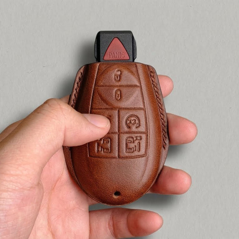 Premium Leather Key Fob for Chrysler