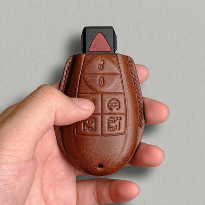 Premium Leather Key Fob for Chrysler