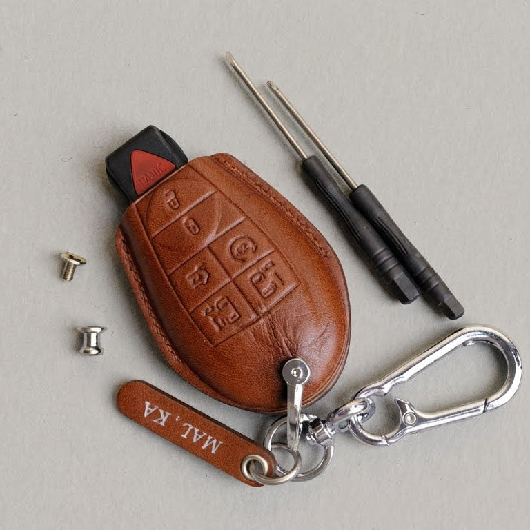 Premium Leather Key Fob for Chrysler