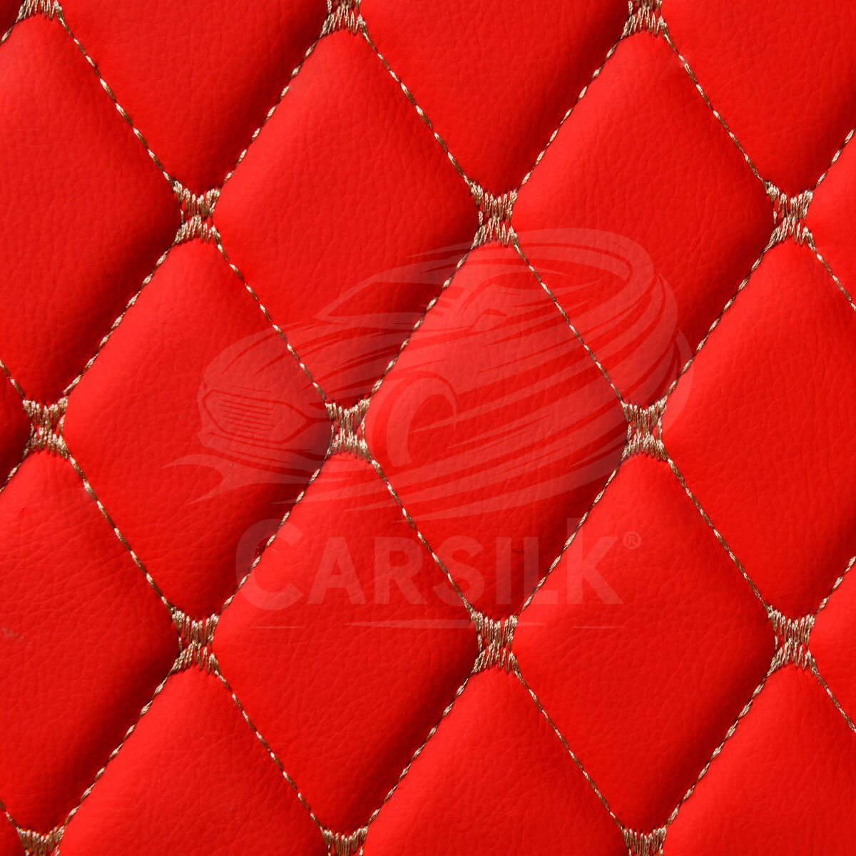 FERRARI RED DIAMOND LUXURY BASE TRUNK CAR MATS SET