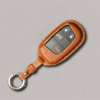 Premium Leather Key Fob for Fiat