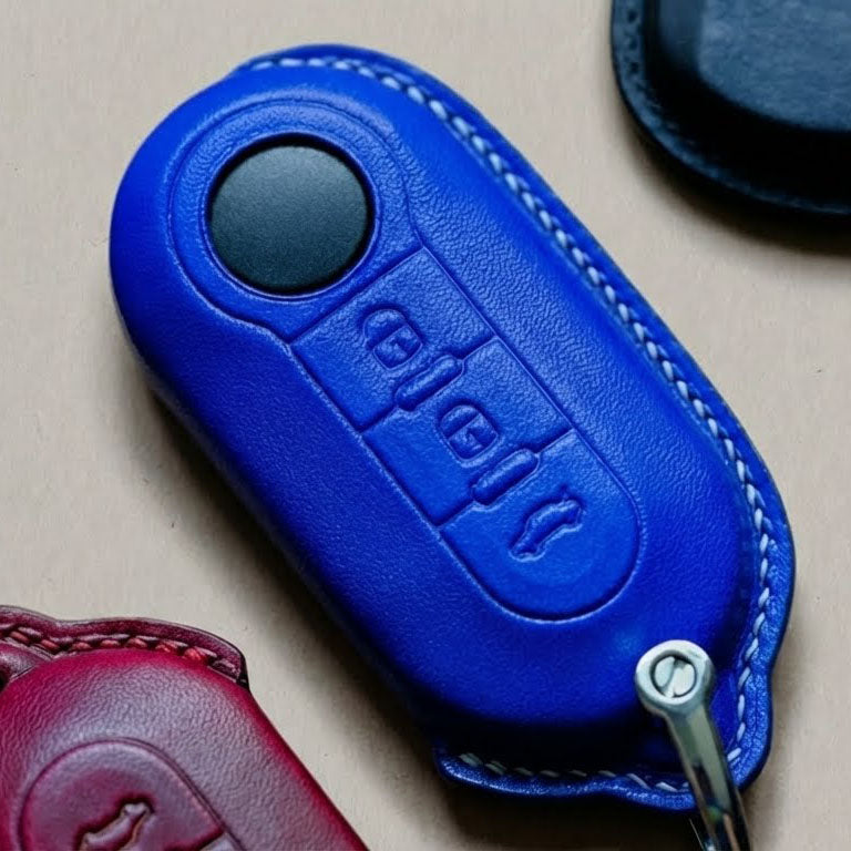 Premium Leather Key Fob for Fiat