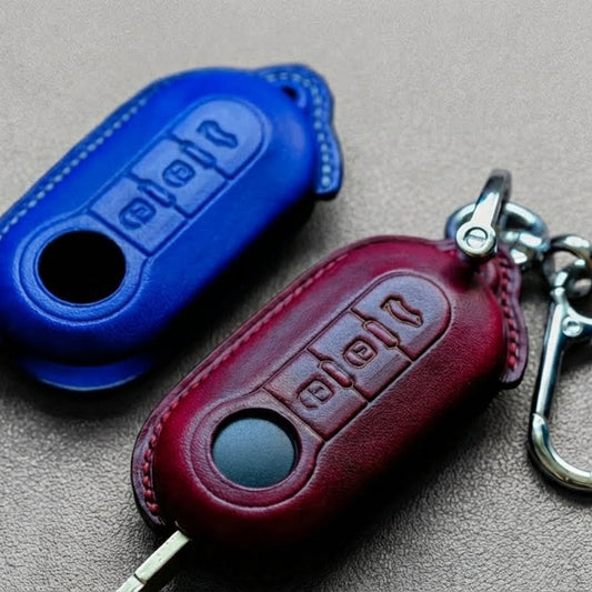Premium Leather Key Fob for Fiat