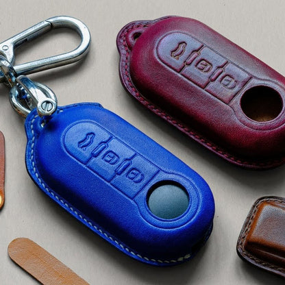 Premium Leather Key Fob for Fiat
