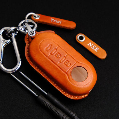 Premium Leather Key Fob for Fiat - Carsilks 