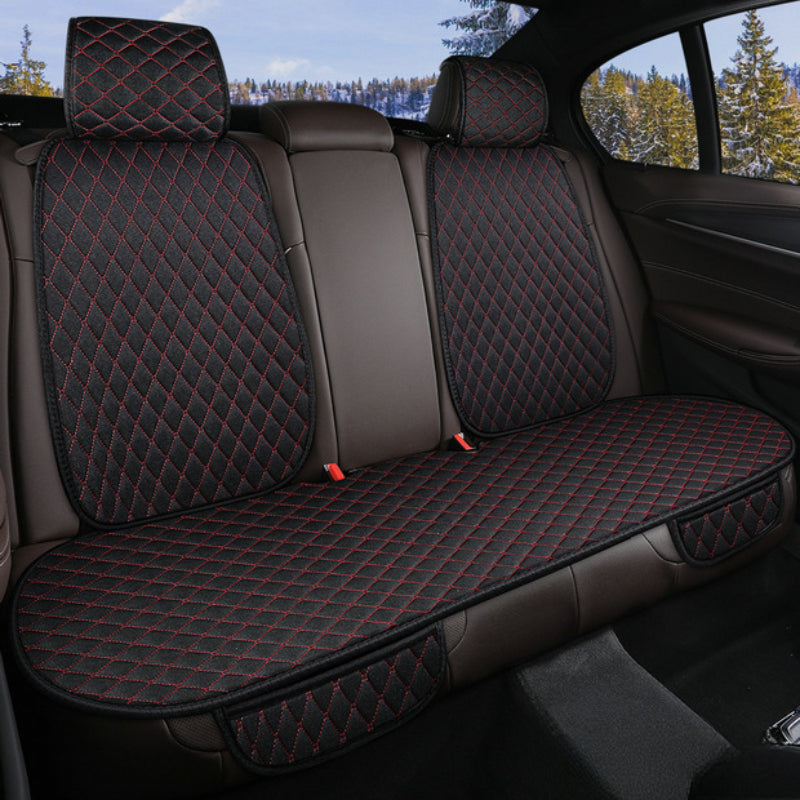 Flax Linen Universal Diamond Seat Cover - Carsilks 