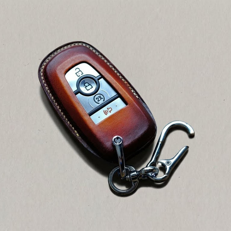 Premium Leather Key Fob for Ford