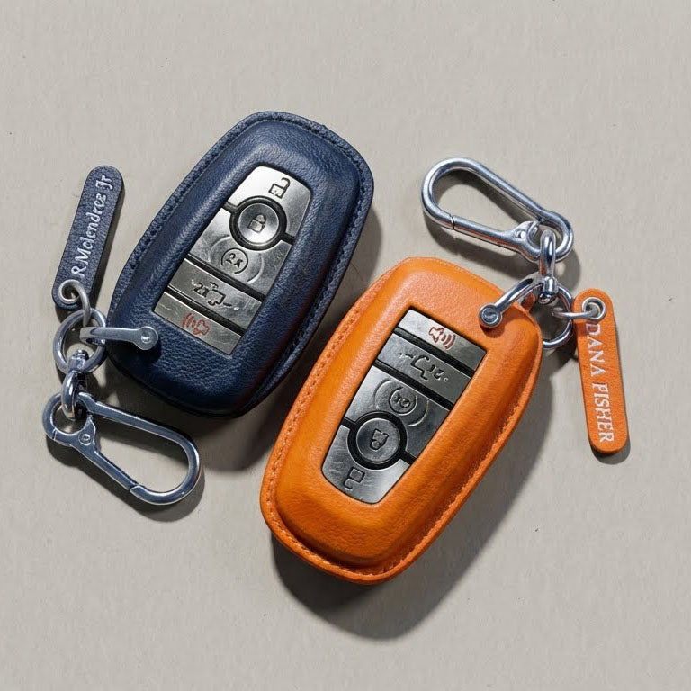 Premium Leather Key Fob for Ford